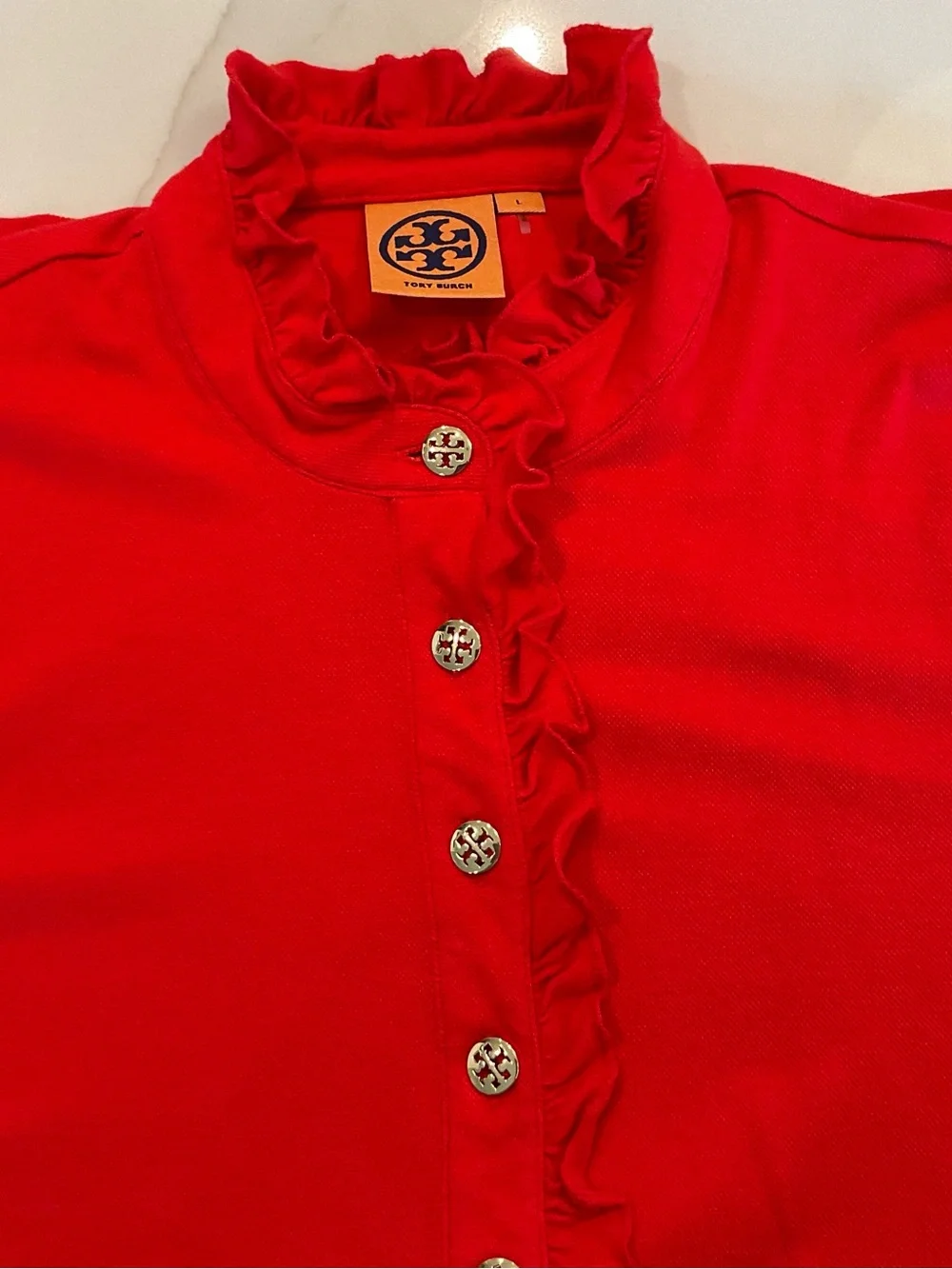 Tory Burch bright red
